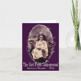 Fille du Carte pour notes souterrain