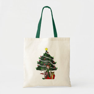 Fille Elf Noël Arbre Sac fourre-tout de vacances