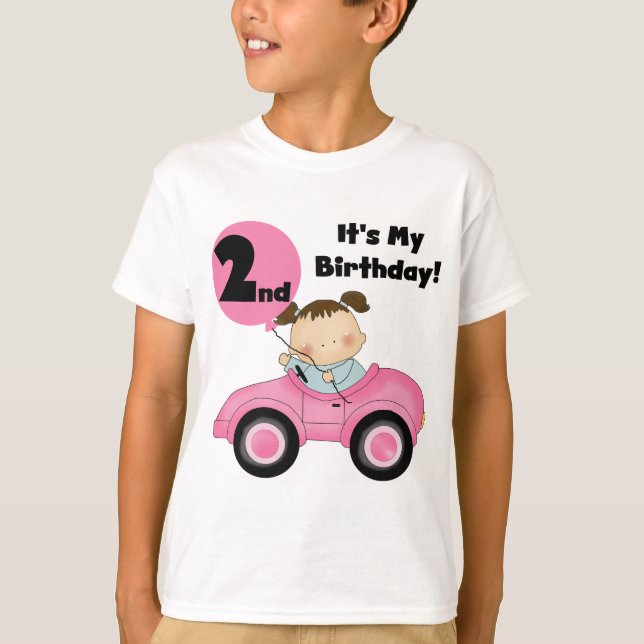 Fille en 2èmes T-shirts et cadeaux d'anniversaire  (Devant)