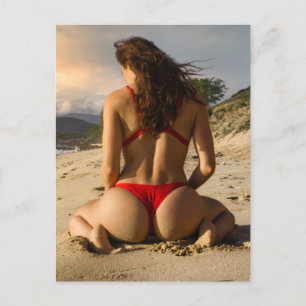 Fille en bikini chaud en été Photographie Carte po