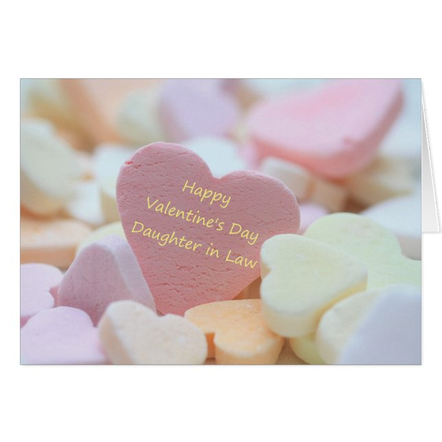 fille en droit Valentine's Card (Devant horizontal)