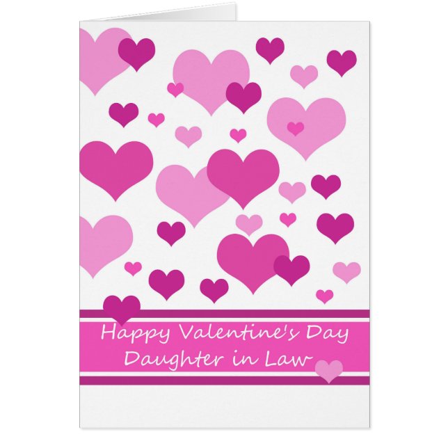 fille en droit Valentine's Card (Devant)
