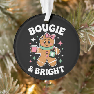 Fille en pain d'épices de Noël Bougie et lumineuse