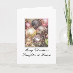 Fille et fiance Joyeuse carte de Noël