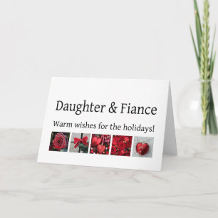 Fille et fiance Joyeuse carte de Noël