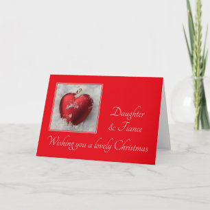 Fille et fiance Joyeuse carte de Noël