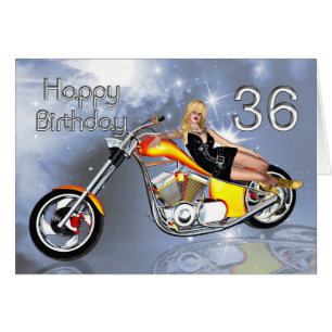 Fille et hélico 36 Carte d'anniversaire