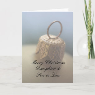 Fille & Fils en droit Joyeuse carte de Noël