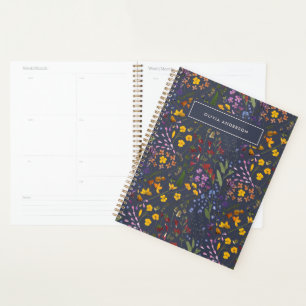 Fille floral fleur sauvage mignon violet personnal