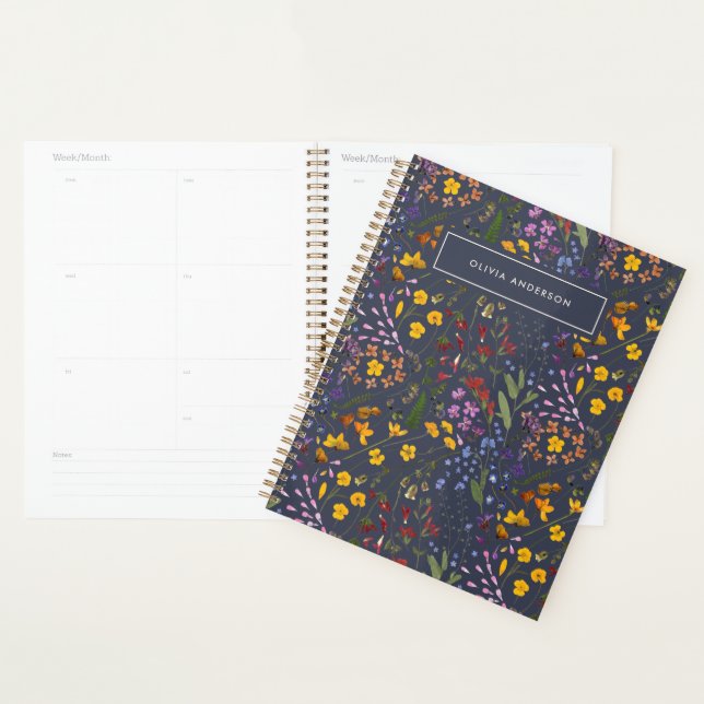 Fille floral fleur sauvage mignon violet personnal (Devant avec enveloppe)