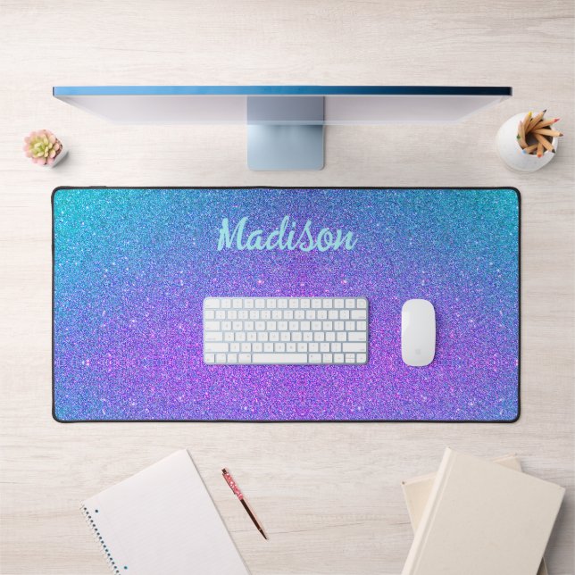 Fille Glam violet Turquoise Parties scintillant bl (Bureau 1)