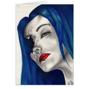 Fille gothique magnifiquement brisée Fantaisie Art