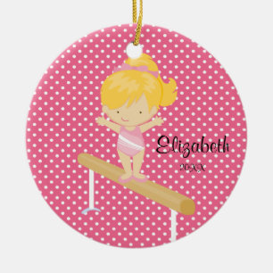 Fille gymnique Ornement de Noël Gymnastique