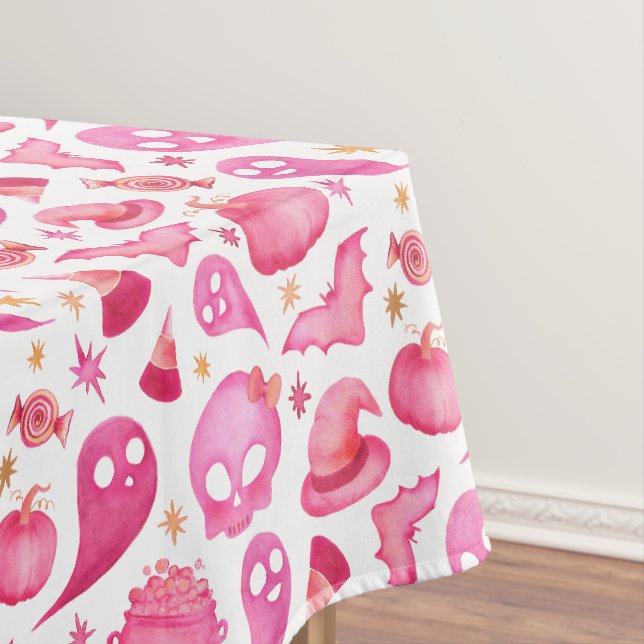 Fille Halloween Baby shower Party Pink Nappe (In Situ)