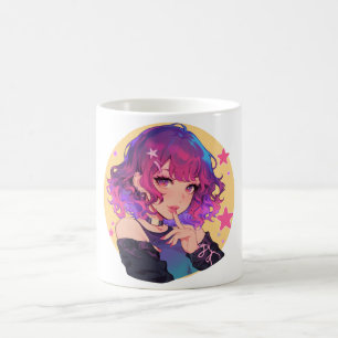 Fille Imaginaire vibrante - Mugs de café