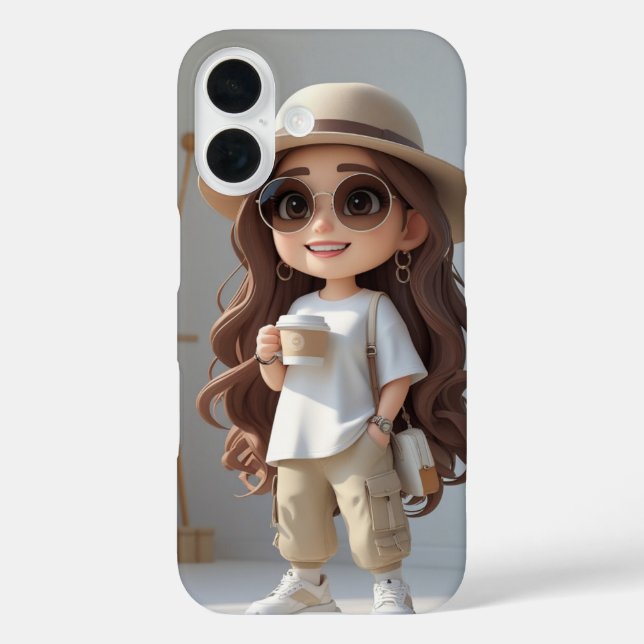 Fille iPhone 16 Coque - Cadeau spécial pour le mei (Verso)