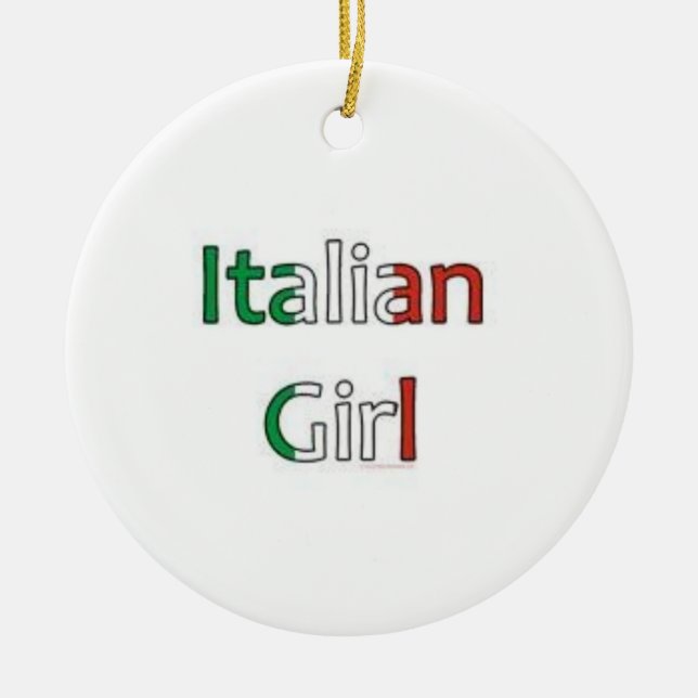 "FILLE ITALIENNE" NOËL OU JUSTE POUR UN ORNEMENT A (Devant)