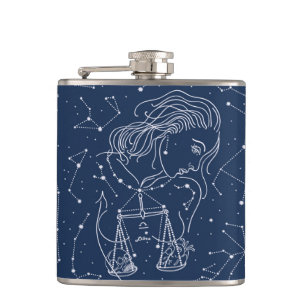 Fille Libra Zodiac Panneau Flacon