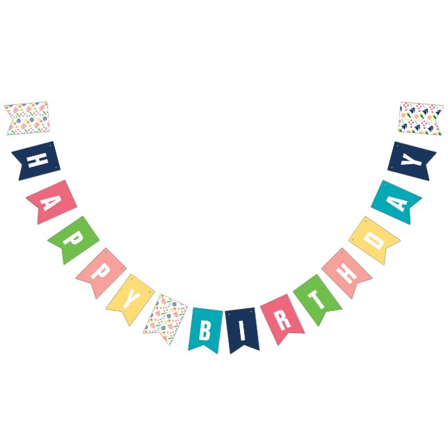 Fille nautique de bannière de joyeux anniversaire (Tout)