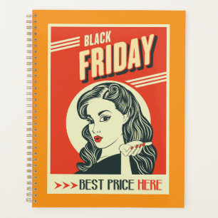 Fille Pin-Up Pop Art de Vendredi Noir Rétro