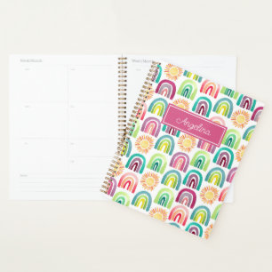 Fille Pink Rainbows & Suns Motif Retour à l'école