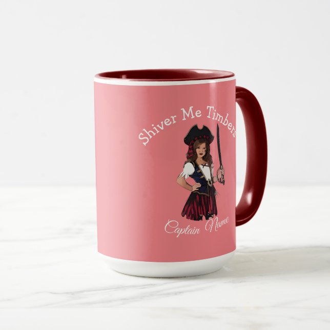 fille Pirate mug (Devant droit)