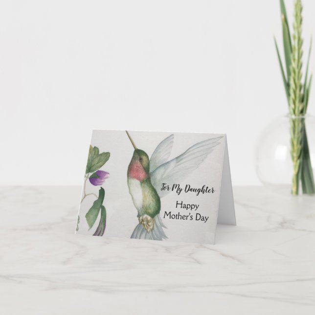 Fille pour la fête des mères Cartes d'art pour col (Devant)