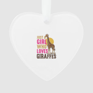 Fille qui aime les girafes Vintage Giraffe Shirt D
