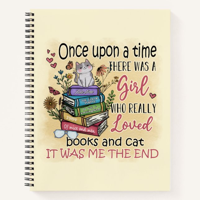 Fille qui aime les livres et les chats (Devant)