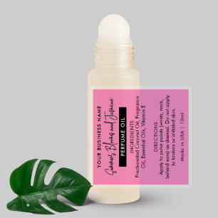 Fille rose 10ml Parfum Essential Étiquette à roule