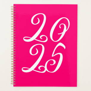 Fille rose chaud magenta personnalisé script migno