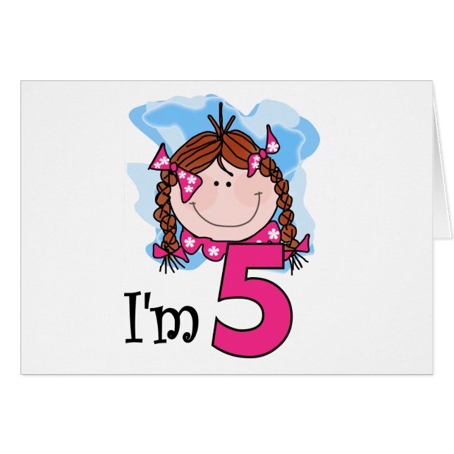 Fille rousse j'ai cinq ans (Devant horizontal)