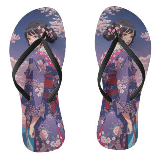 Fille Sakura tongs