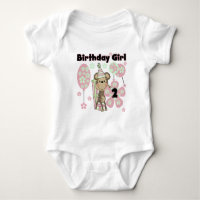 Fille Singe Avec Cadeaux 2e T-shirts d'anniversair