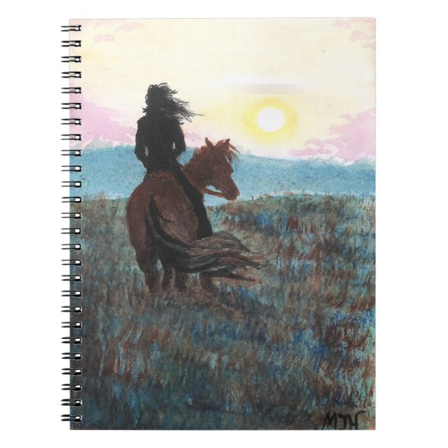 Fille sur le journal paisible de carnet de coucher (Devant)
