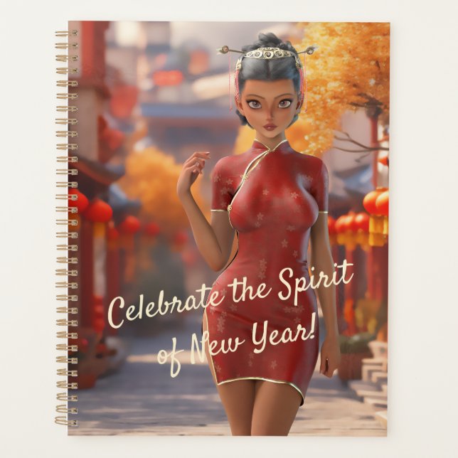 Fille Toon Exotique Fête le Nouvel An Chinois (Devant)