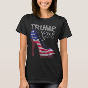 Fille Trump Stilettos Talon Haut Drapeau Américain