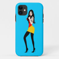 ♔° ・ Fille Vampire mortelle iPhone 5 Coque ・° ♔