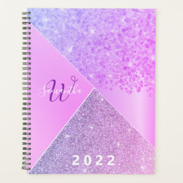 Fille violet rose Parties scintillant Chic Monogra