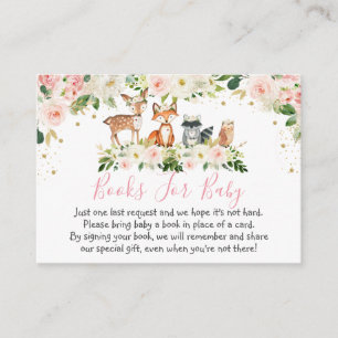 Fille Woodland Blush Floral Cartes de demande de r