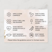 Filler PostCard Aftercare Instruction