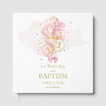 Filles 1er anniversaire & Baptême Keepsaké Livre d