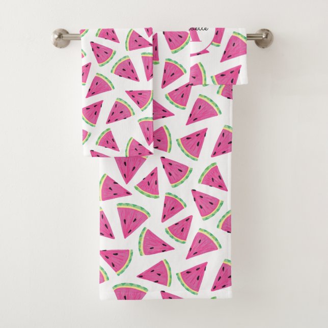 Filles à motif pastèque monogrammé (En situation)