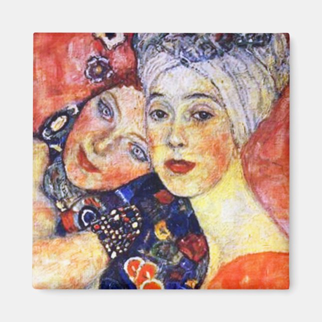 Filles amies par Klimt Magnet Art Nouveau (Devant)
