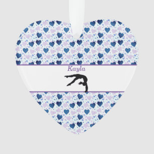 Filles Amour Gymnastique Coeurs Ornement Acrylique
