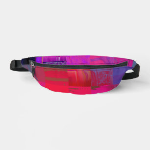 Filles aux rayons X Grille d'art de glitch rose ch