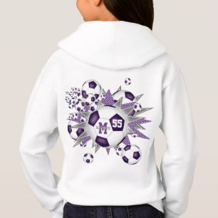 filles balle de football souffle avec violet gris 