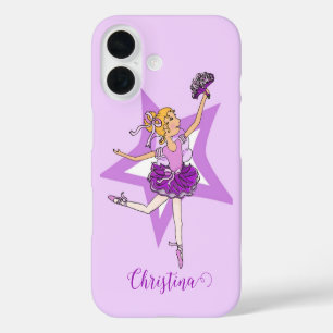 Filles ballerine blonde violet coque