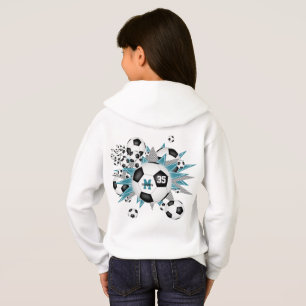 filles ballon de football souffle avec étoiles gri