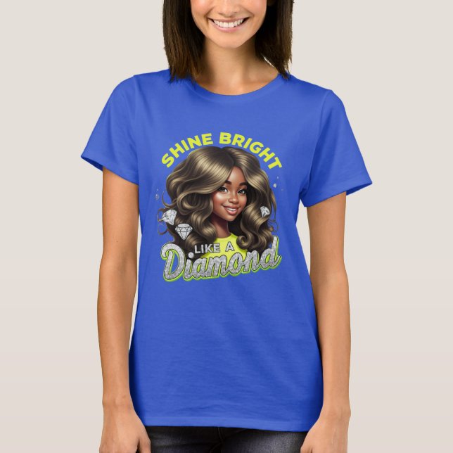 Filles brillantes comme un T-shirt Diamant (Devant)